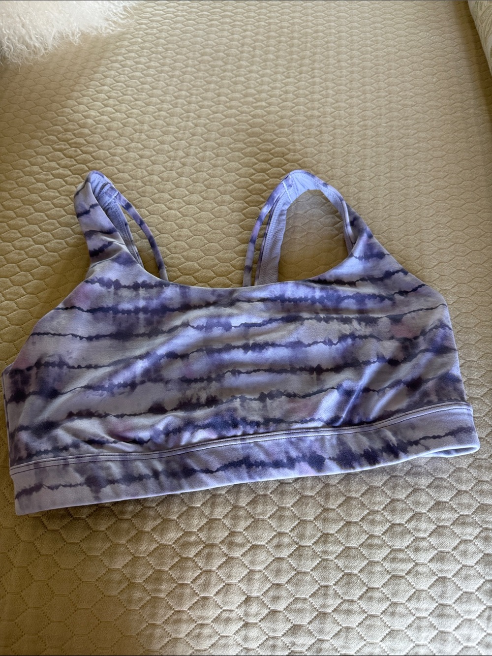 Athleta Purple Lavender Tie-Dye Sports Bra